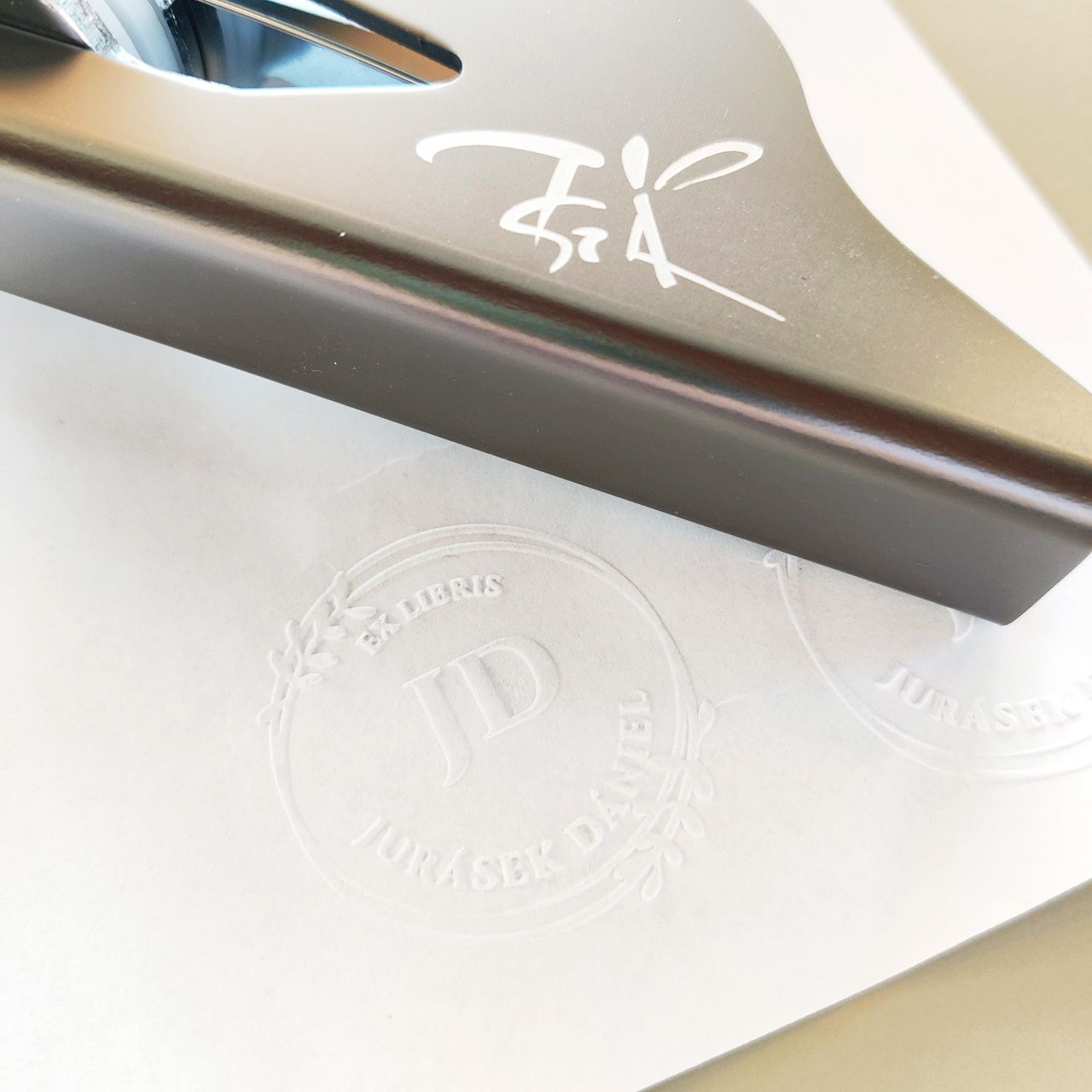 EX LIBRIS - JD - dombornyomó